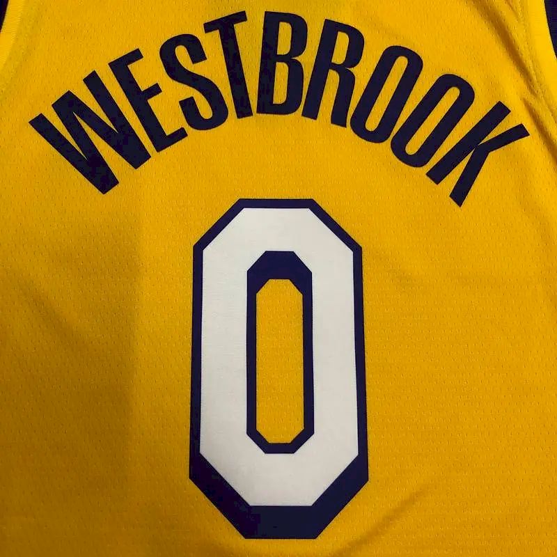 Russell Westbrook Men’s Yellow Swingman Team Jersey – City Edition