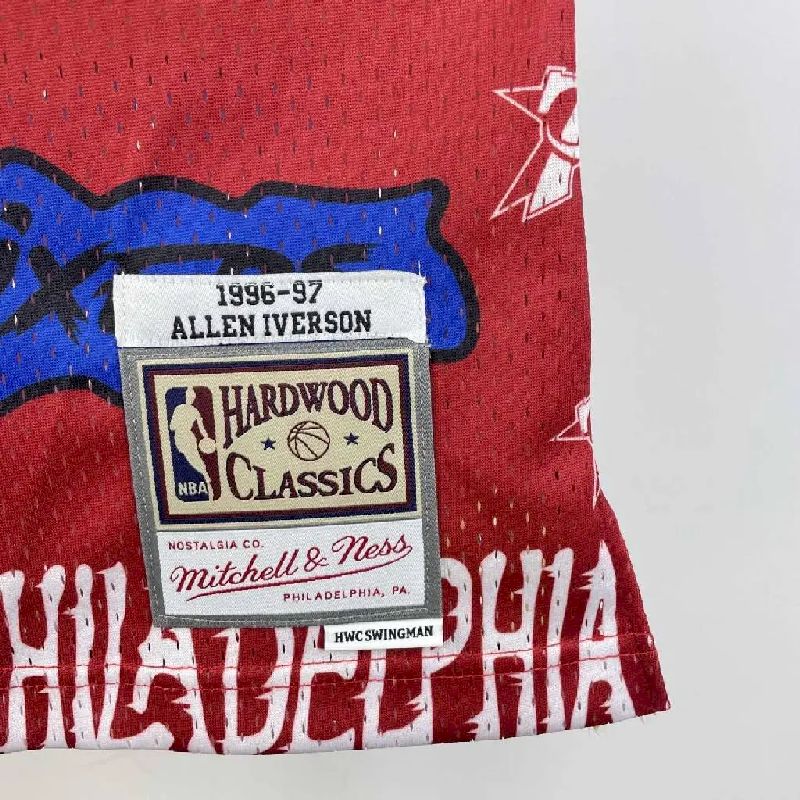 Camisa masculina M&N 1996/97 Allen Iverson retrô