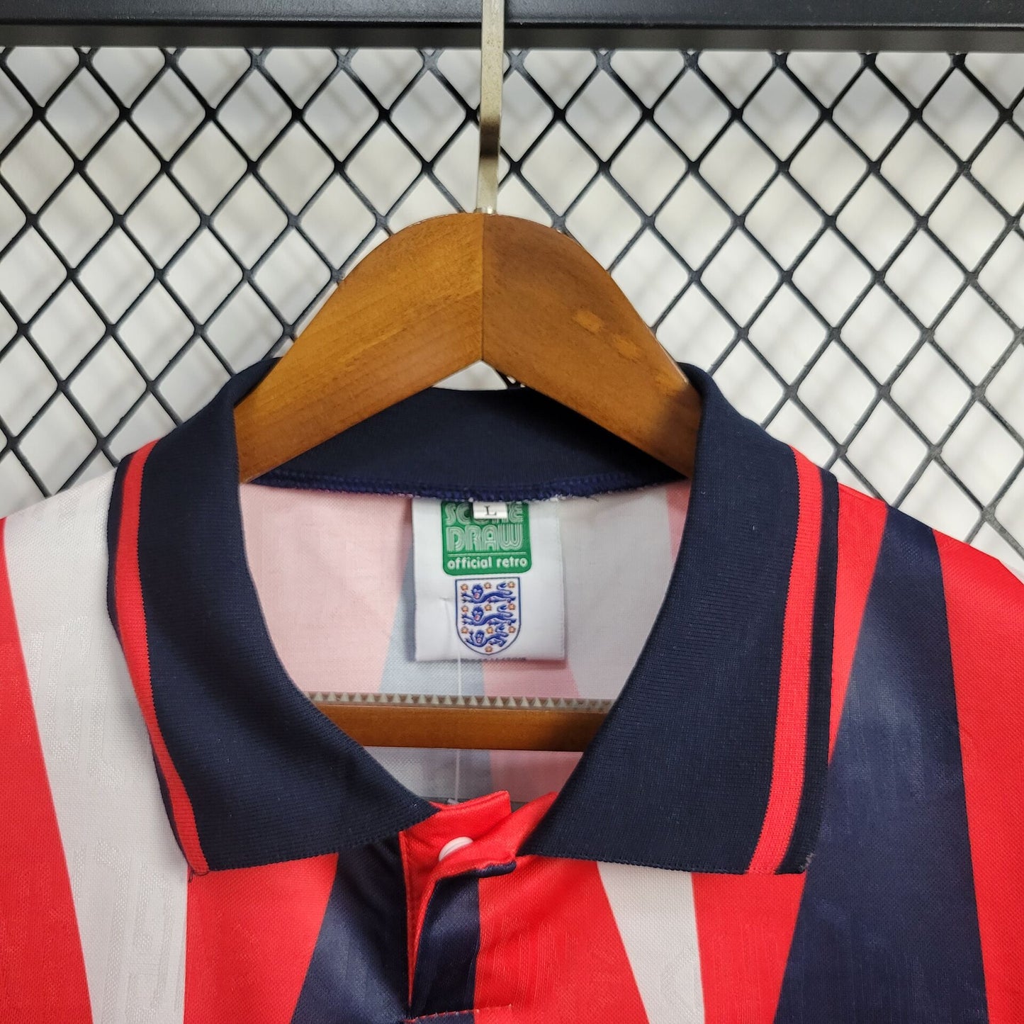 Camisa retrô reserva da Inglaterra de 1992