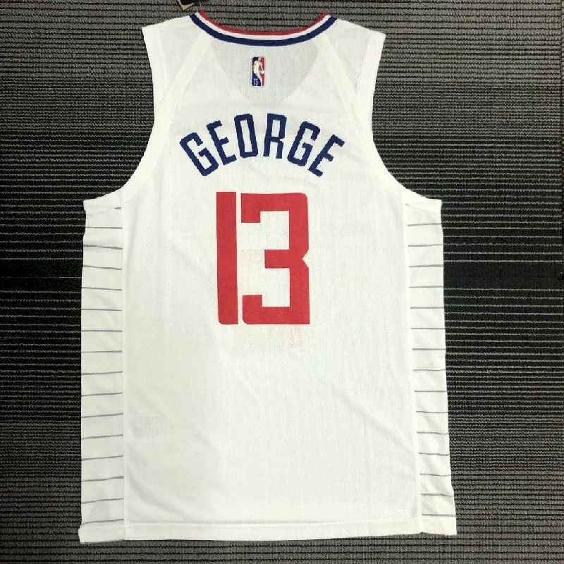 Men’s Paul George White Team Jersey – Authentic Edition