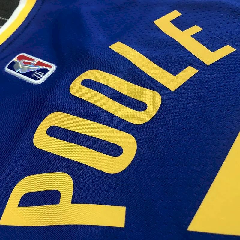 Camisa Jordan Poole Azul Masculina – Edição de 75º Aniversário