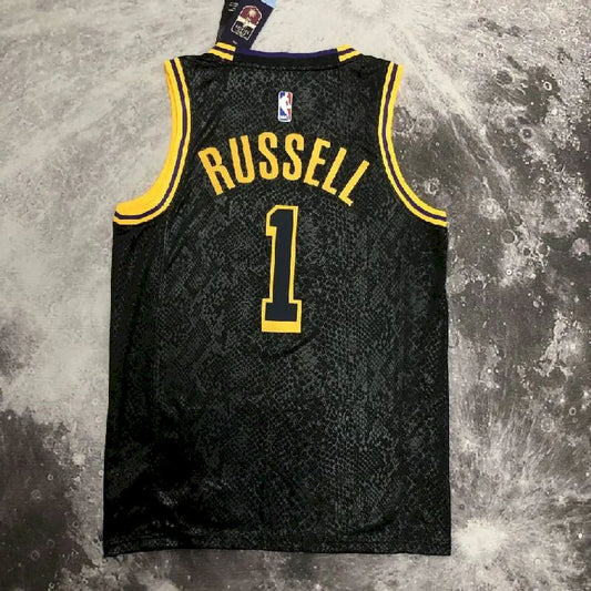 Camisa preta masculina D'Angelo Russell Team
