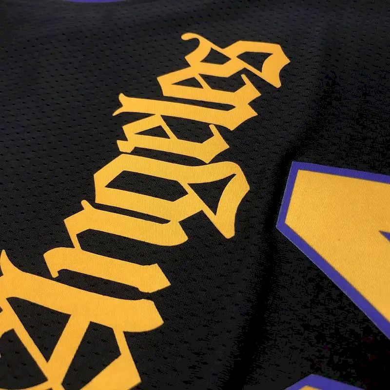 Camisa masculina Kobe Bryant 2020-21 preta versão Swingman – Noche Latina