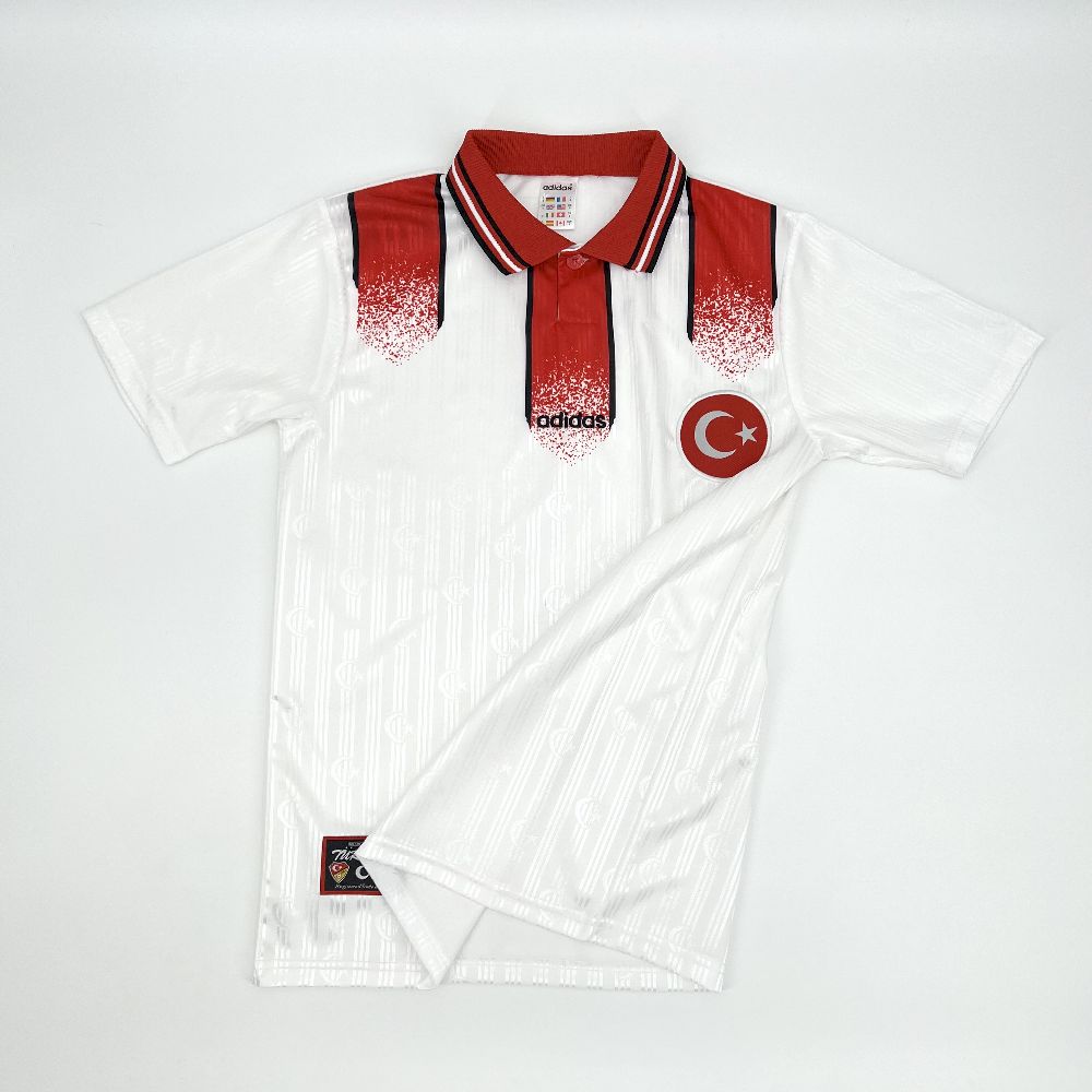 Camisa retrô reserva da Turquia de 1996