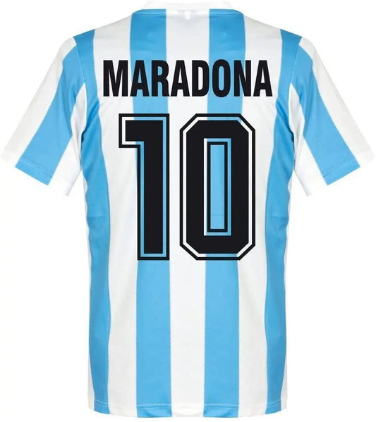 Camisa retrô Argentina 1986 Maradona Home