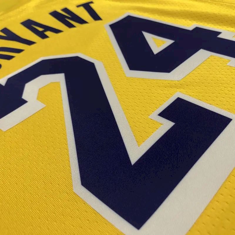 Men’s Kobe Bryant Yellow Team Jersey – 75th Anniversary Edition