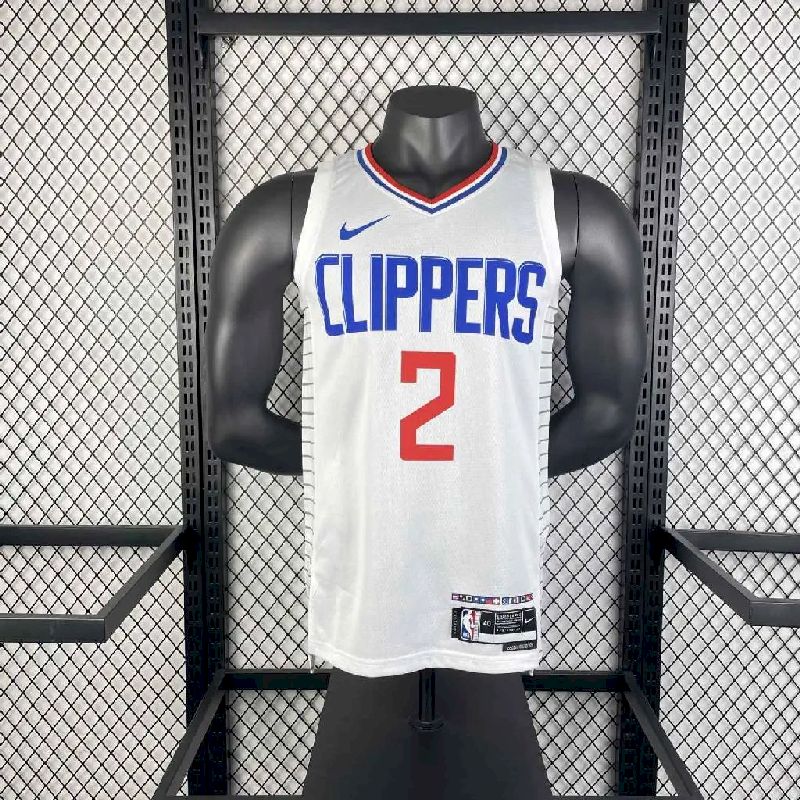 Camisa Kawhi Leonard Branca Masculina 2023 - Time Principal