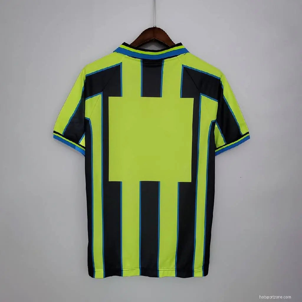 Camisa retrô reserva do Manchester City 1998-99