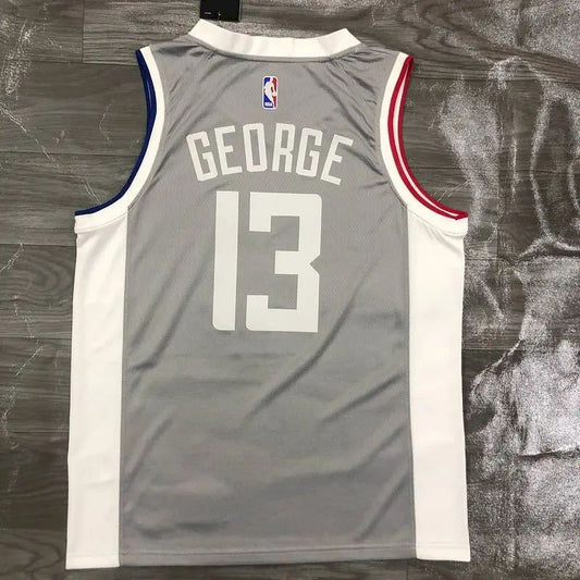 Camisa masculina Kawhi Leonard Gray 2020-21 Swingman Player Version - Edição Ganha
