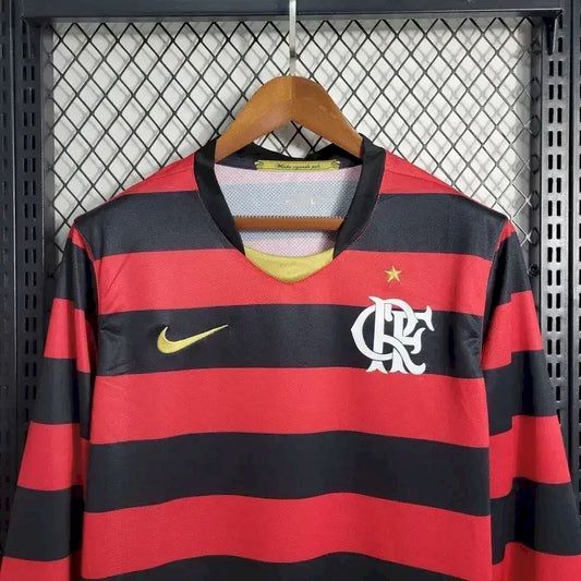 Camisa retrô manga longa Flamengo 2009 Home