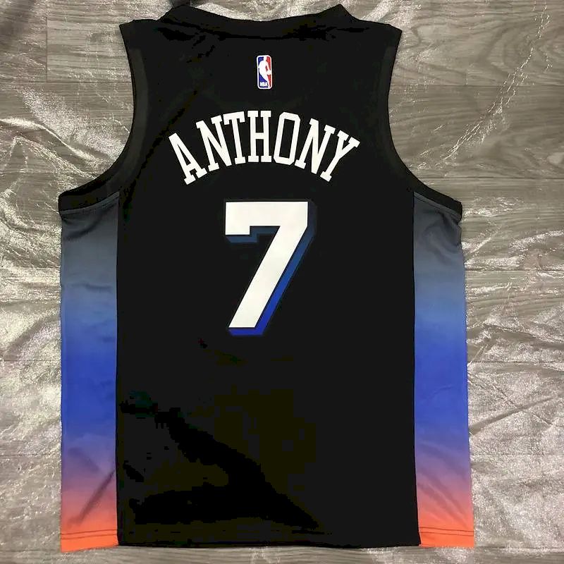 Camisa preta masculina Carmelo Anthony Swingman – Edição City