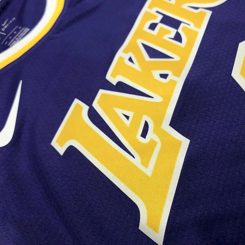 Camisa masculina Nick Young roxa versão jogador – edição clássica retrô