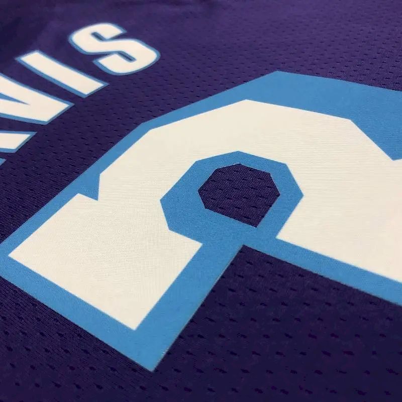 Camisa masculina roxa Anthony Davis Team – Edição City do 75º aniversário