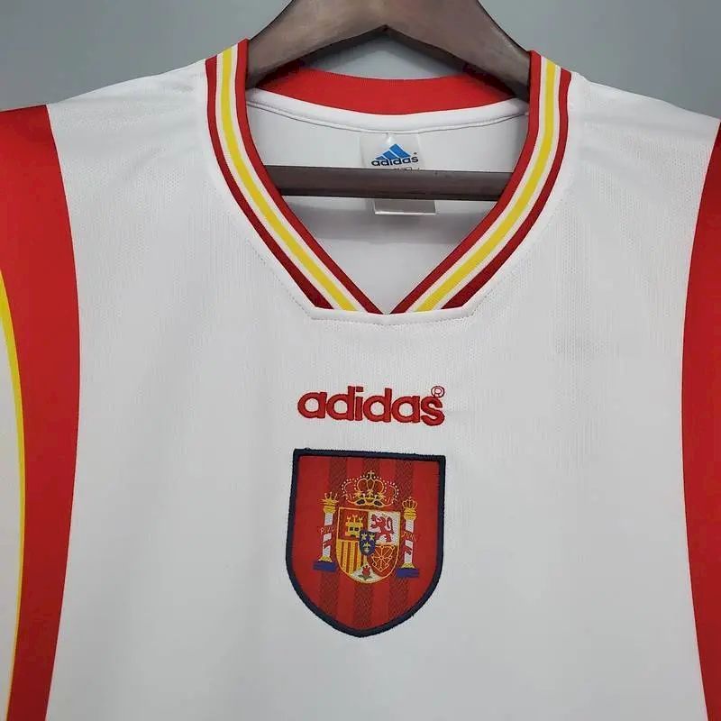 Camisa reserva retrô da Espanha de 1996