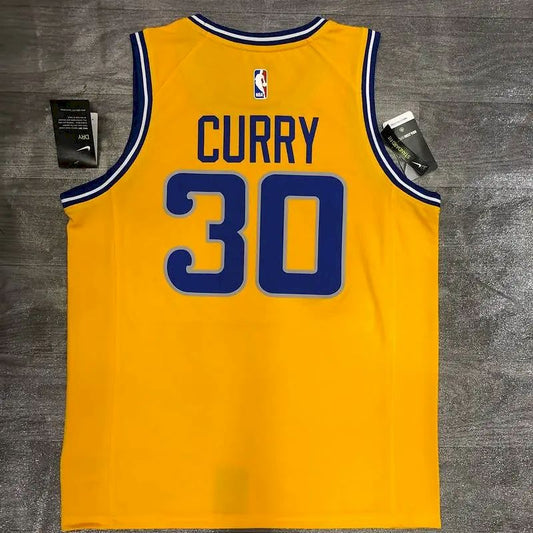 Camisa Masculina Stephen Curry Amarela Versão Jogador – Edição Clássica