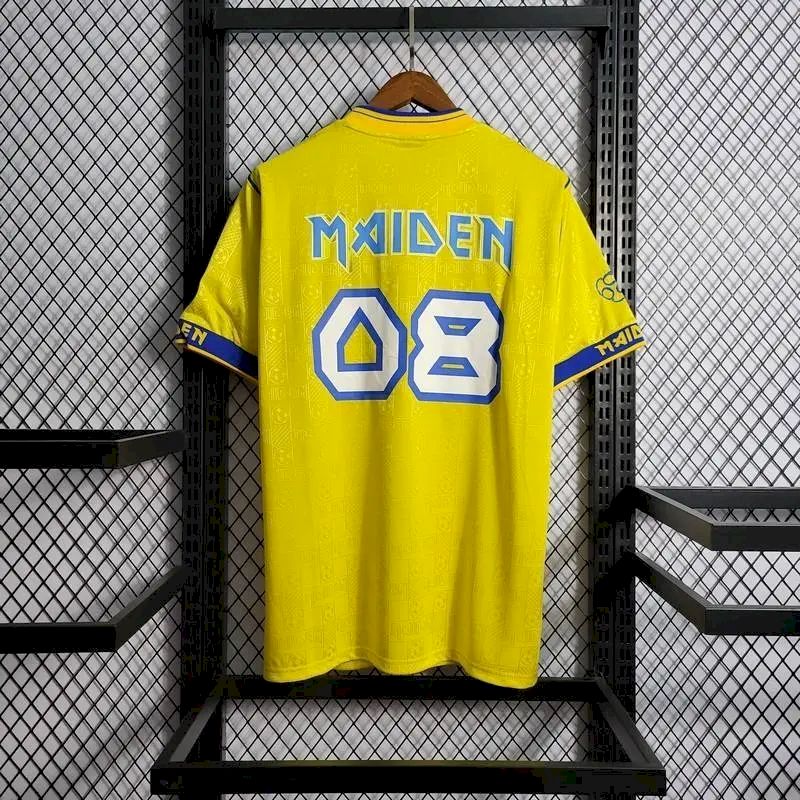 Camisa amarela retrô do West Ham United Iron Maiden 2008