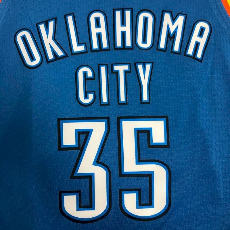 Camisa azul masculina Kevin Durant Swingman – Edição Ícone