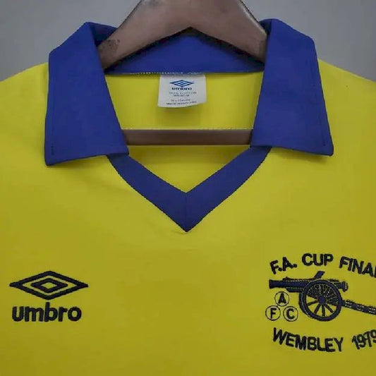 Camisa reserva retrô de manga comprida do Arsenal 1971/79