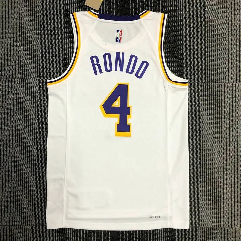 Men’s Rajon Rondo White Team Jersey – 75th Anniversary Edition