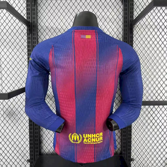 Barcelona 2025/26 Travis Scott Edition Home Long Sleeves Jersey Player Version