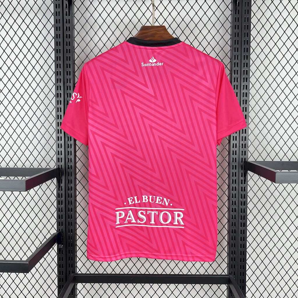 Racing de Santander 2024/25 Pink Goalkeeper Jersey