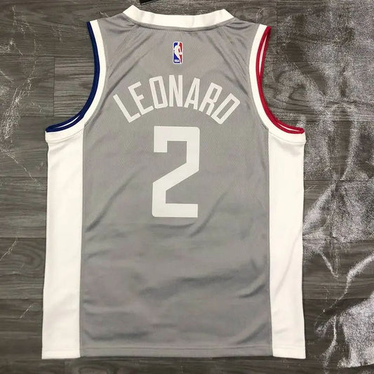 Camisa masculina Kawhi Leonard Gray 2020-21 Swingman Player Version - Edição Ganha