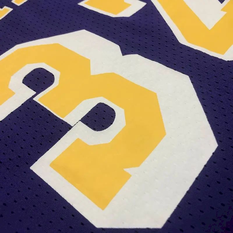 Camisa de jogador roxa masculina Earvin Johnson – Edição retrô