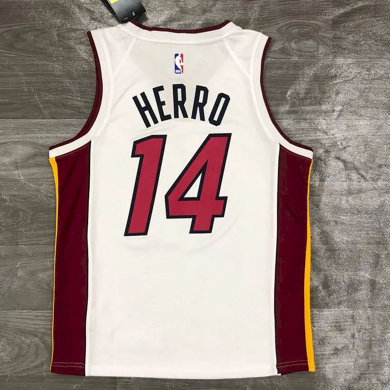 Men’s Tyler Herro White 2020-21 Swingman Player Version Jersey – Association Edition