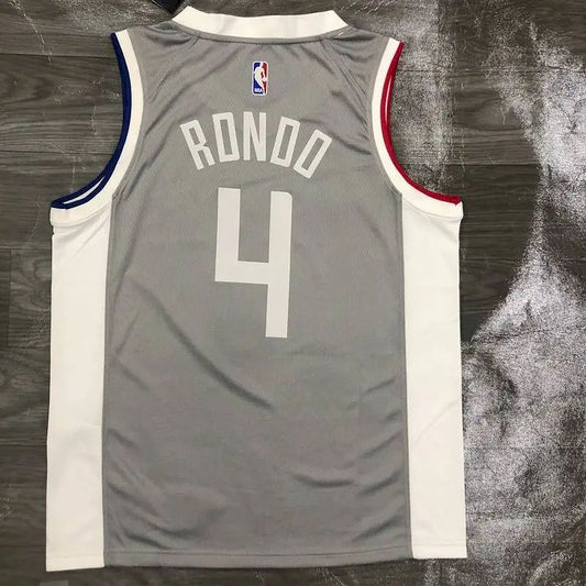 Camisa Masculina Rajon Rondo Cinza 2020-21 Swingman Versão Jogador – Edição Ganha