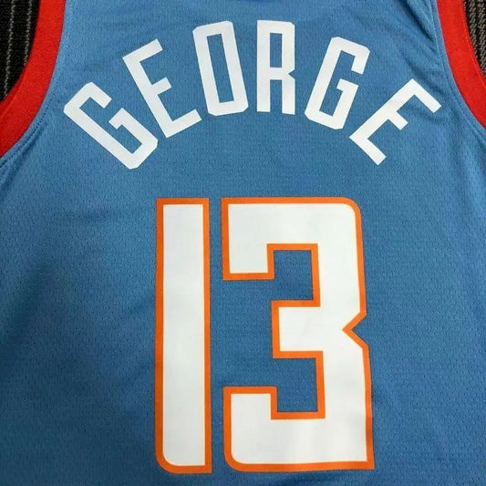 Camisa Paul George Swingman Masculina Azul – Edição City
