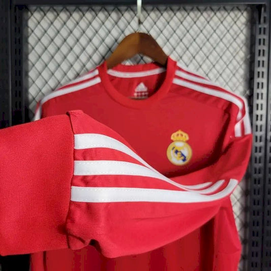 Camisa retrô mangas compridas do Real Madrid UCL 2011/12