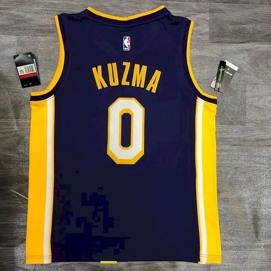 Camisa Masculina Kyle Kuzma Roxa Versão Jogador – Edição Clássica Retro