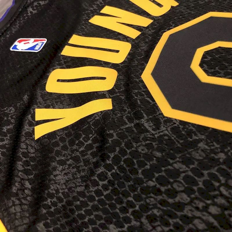 Camisa masculina Nick Young Black Mamba versão jogador