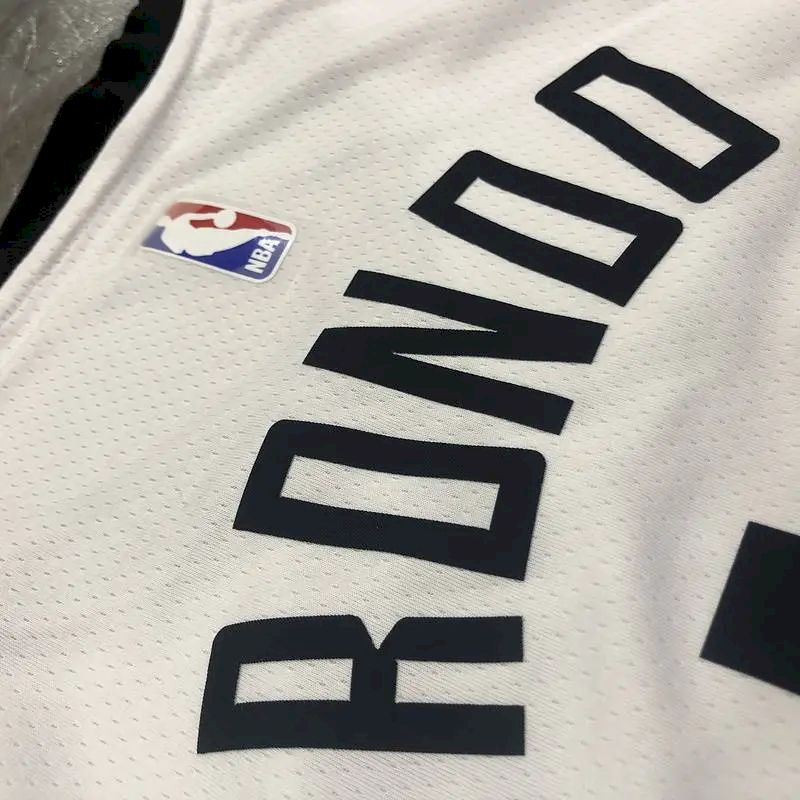 Men’s Rajon Rondo 2020-21 White Swingman Player Version Jersey – City Edition
