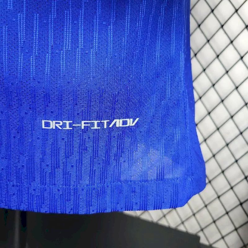 Camisa França 2024/25 Euro Home Manga Longa Versão Jogador