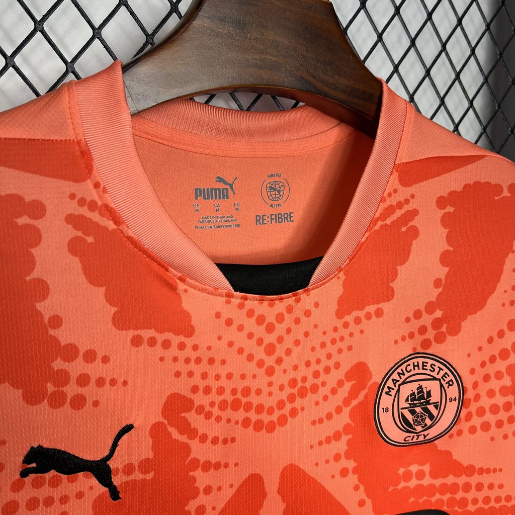 Manchester City 2024/25 Jersey Orange Color