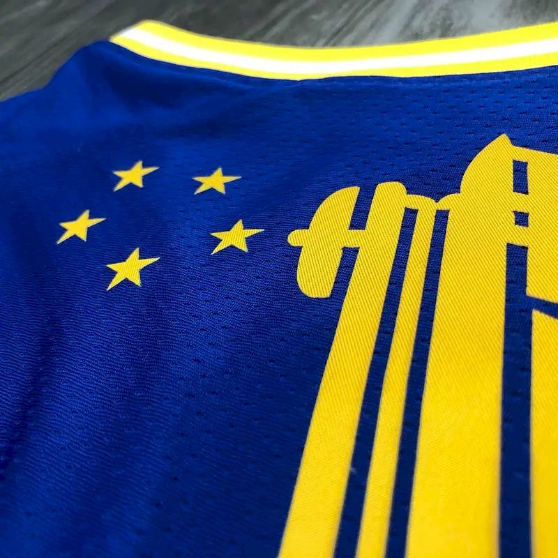 Stephen Curry Men’s Blue Player Version Jersey – Classic Edition