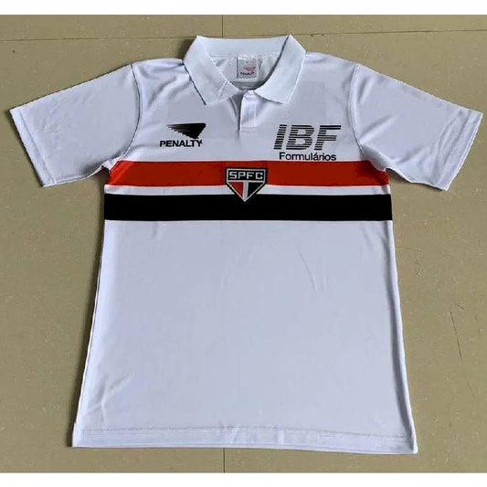 Camisa retrô titular do São Paulo 1991