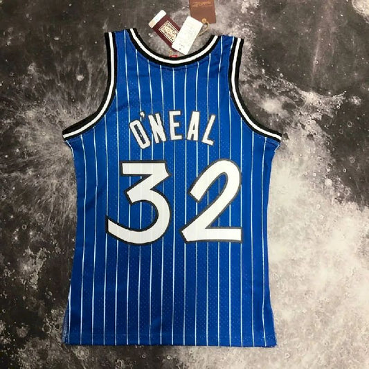 Camisa Masculina M&N Shaquille O'Neal Azul Retro 1994/95