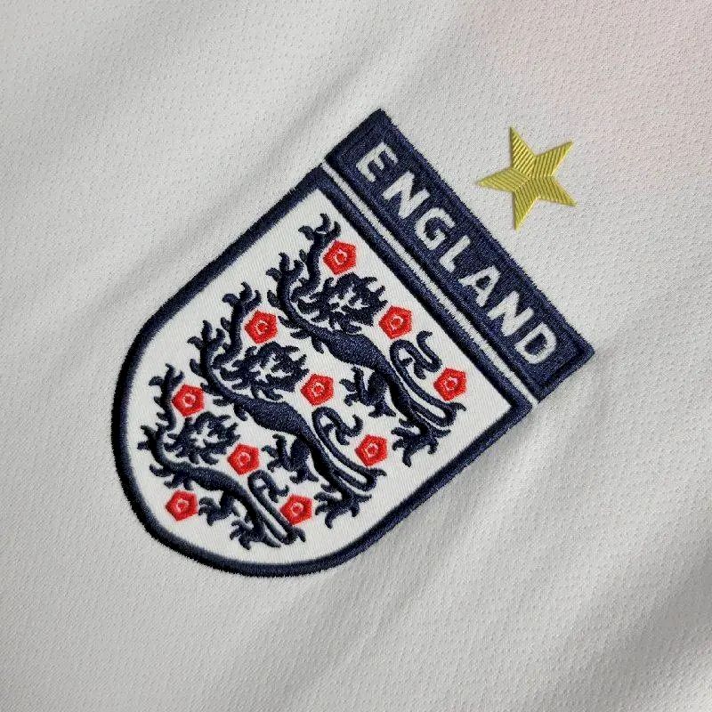 Camisa retrô de mangas compridas da Inglaterra 2005 Home