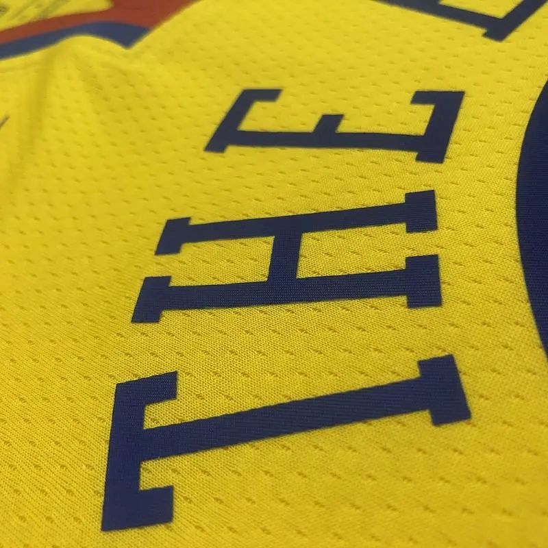 Camisa Klay Thompson Amarela Swingman Versão Jogador Masculina – Edição City