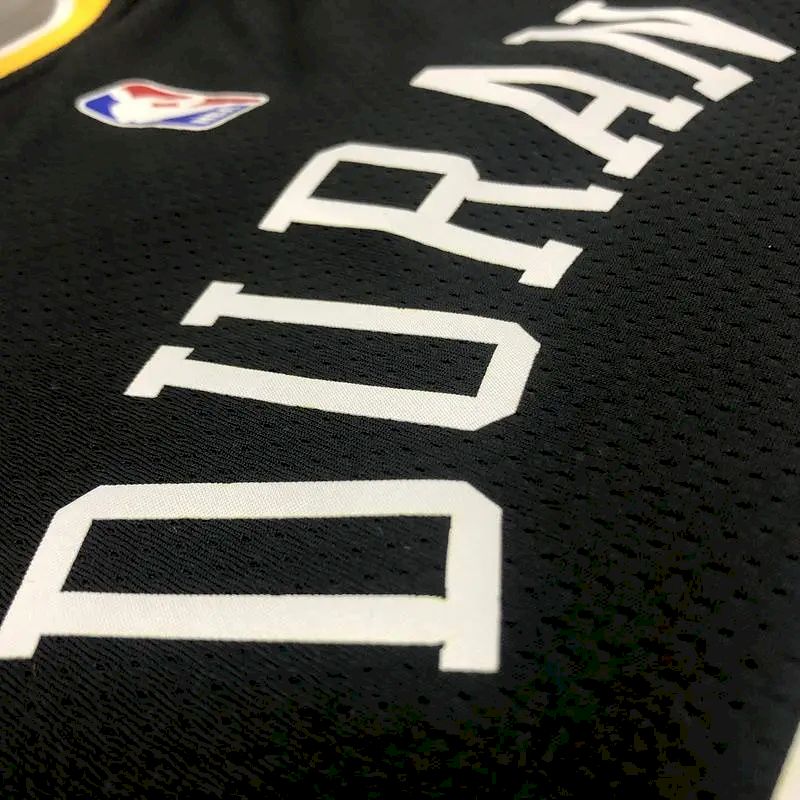 Camisa Kevin Durant com gola V preta, versão jogador, masculina – Edição Statement