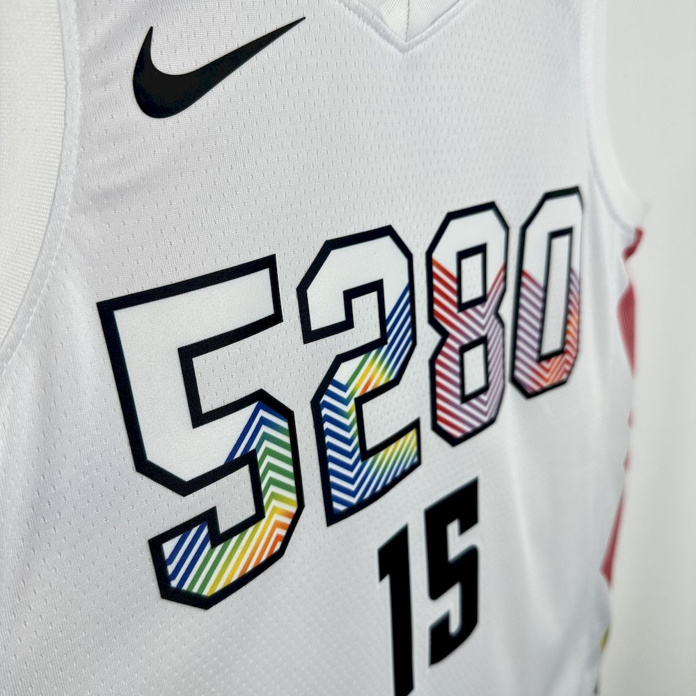 Denver Nuggets 2024/25 City Edition White Color JOKIC#15