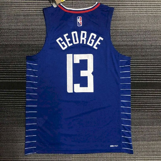 Camisa Paul George Azul Masculina do Time – Edição Autêntica