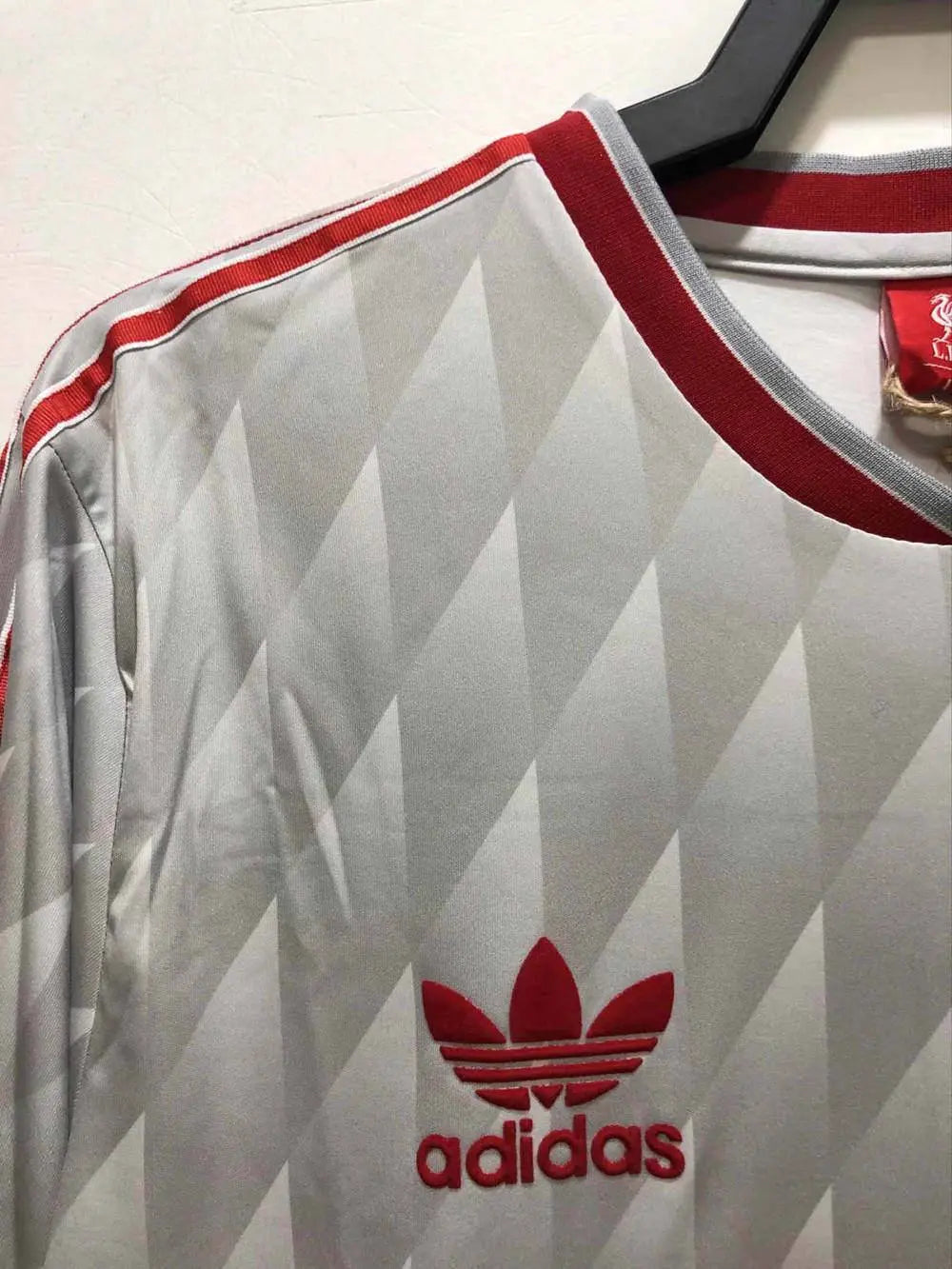 Camisa retrô de mangas compridas reserva do Liverpool 1989/91