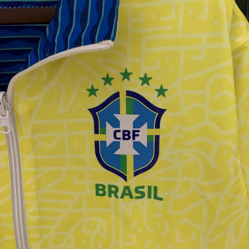 Corta-vento dupla face Brasil 2023