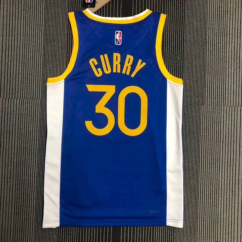 Camisa azul masculina Stephen Curry Team – Edição de 75º aniversário
