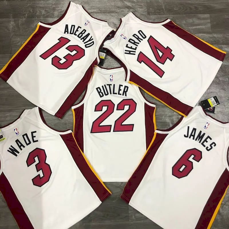 Camisa Bam Adebayo Branca Masculina 2020-21 Swingman Versão Jogador – Edição Associação