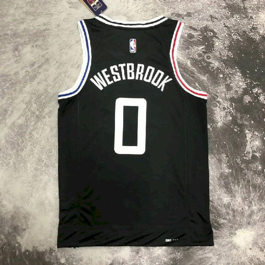 Camisa preta masculina Russell Westbrook Team – Edição City