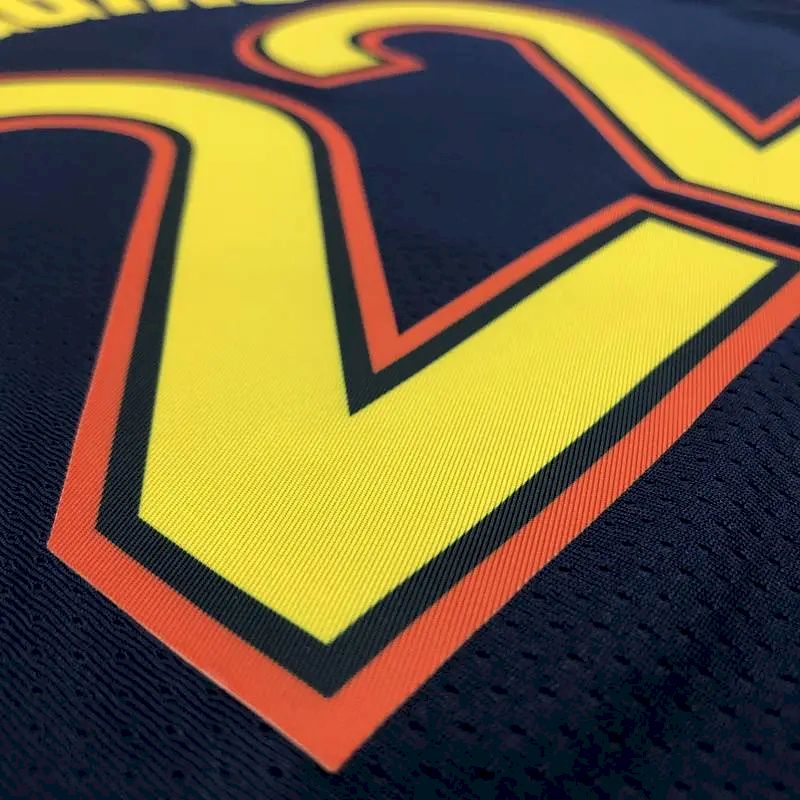 Camisa Swingman Andrew Wiggins 2020-21 Azul Marinho Masculina – Edição City